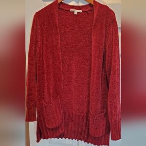 Seven Brand Red/Berry Chenille Cardigan
